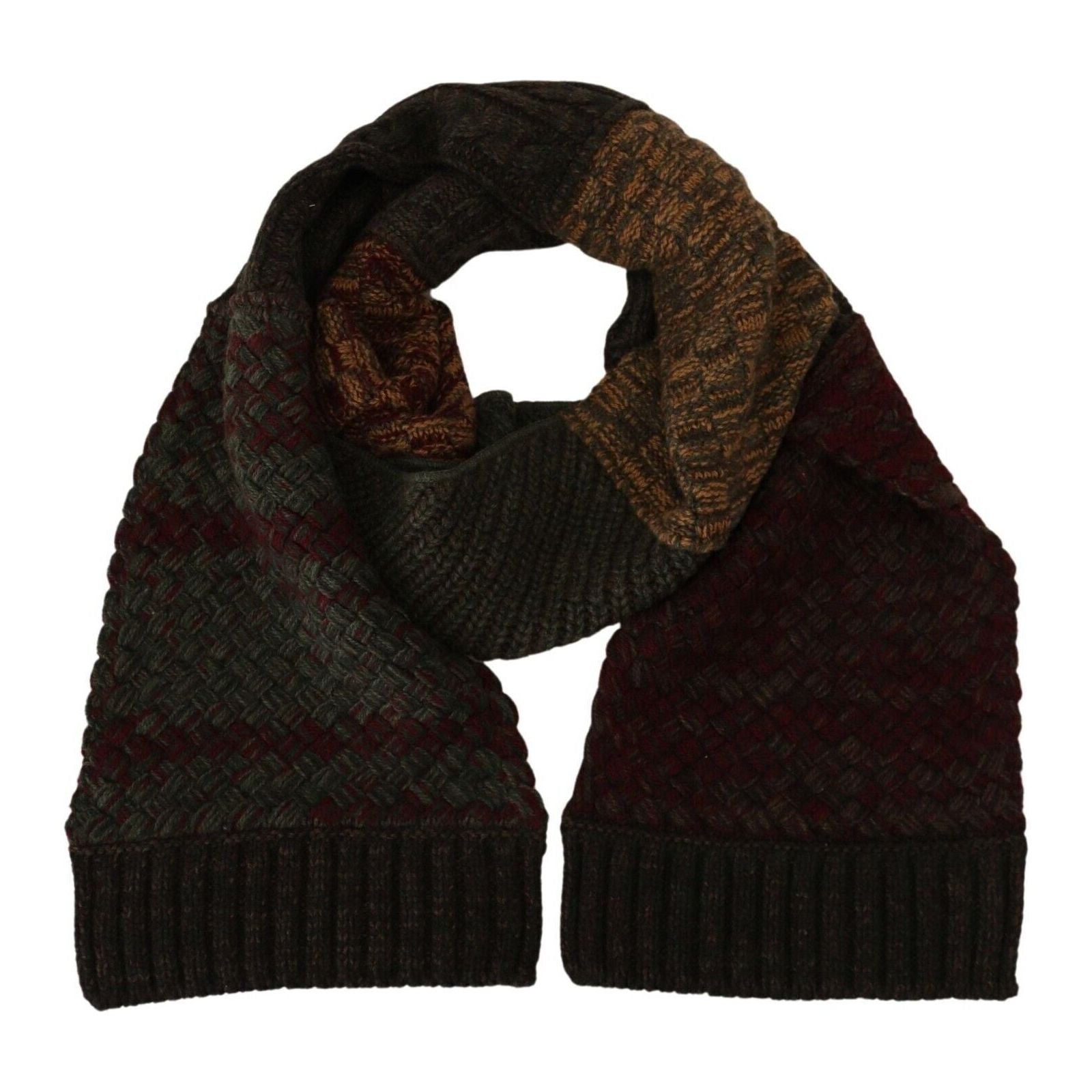 Dolce & Gabbana Multicolor Cashmere-Wool Blend Scarf