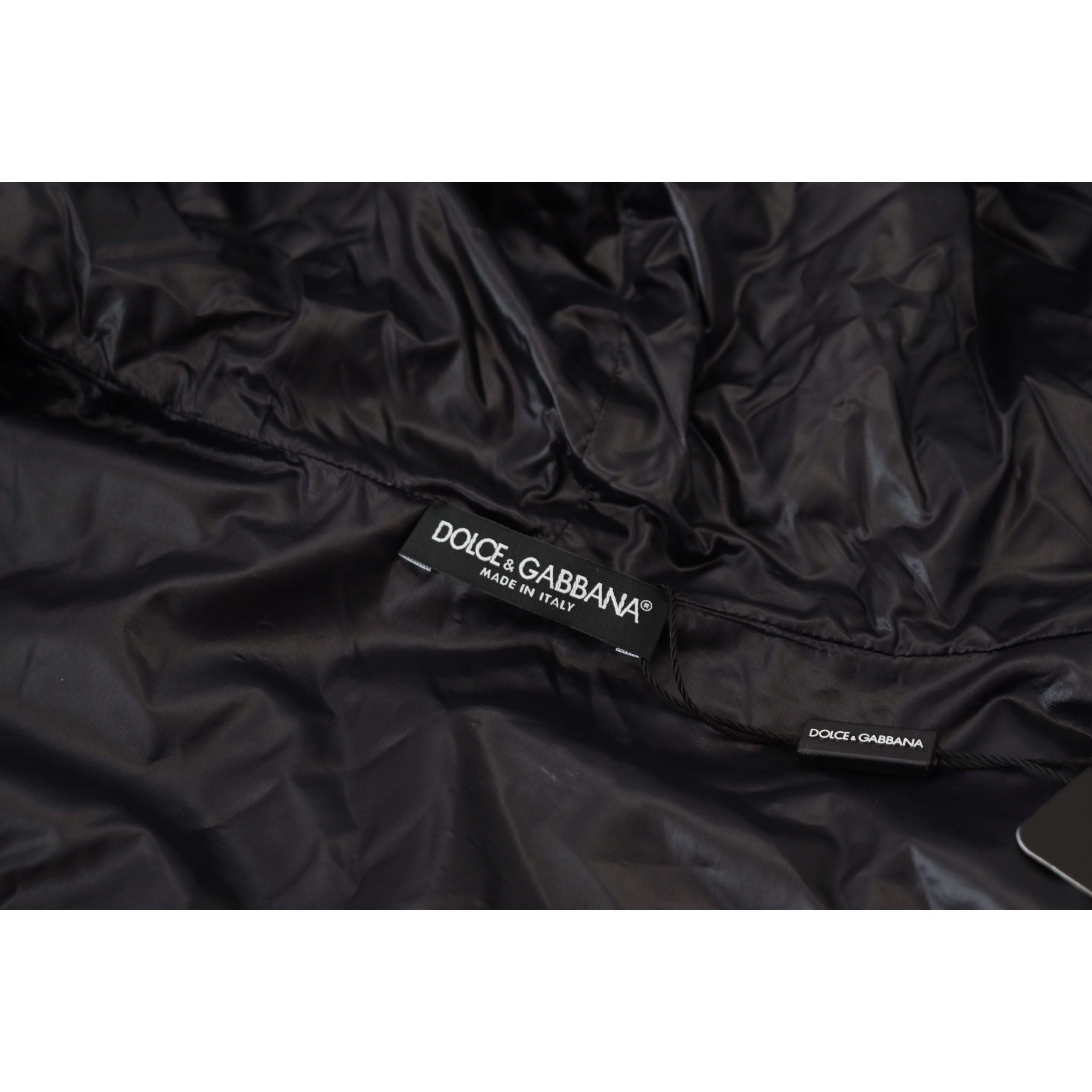 Dolce & Gabbana Black Cotton Blend Head Wrap Hat