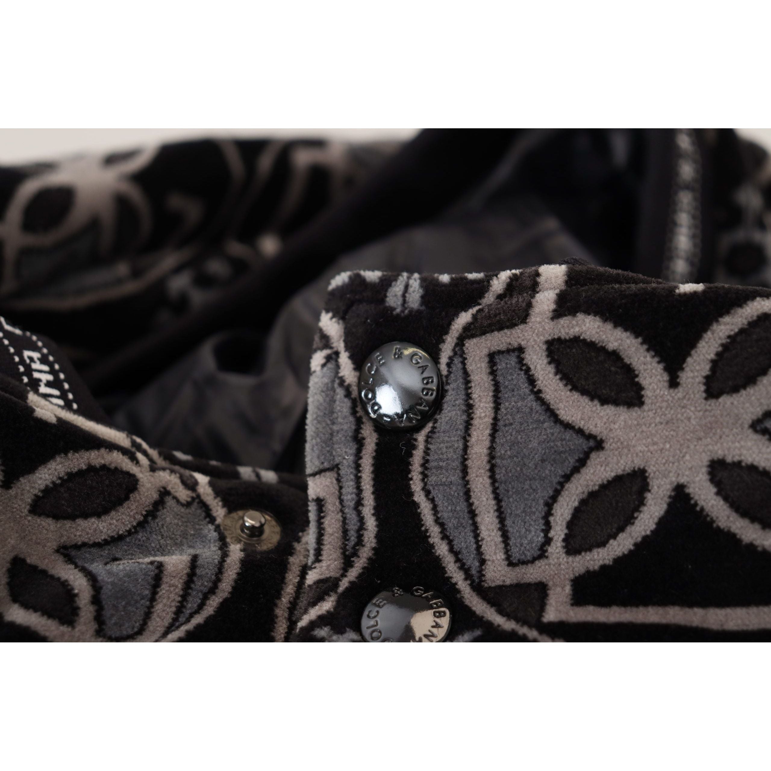 Dolce & Gabbana Black Cotton Blend Head Wrap Hat