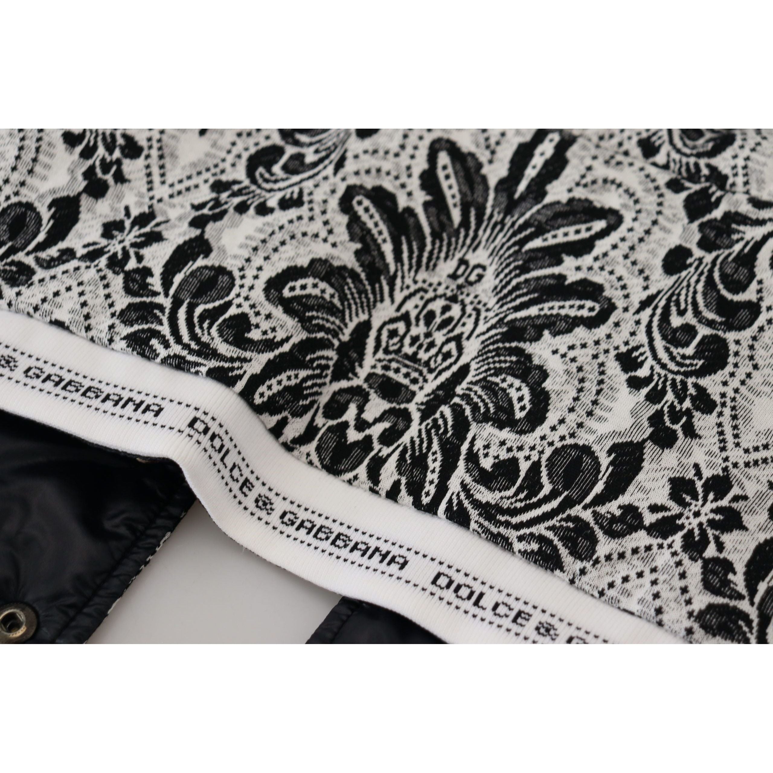 Dolce & Gabbana White Cotton Floral Whole Head Wrap Hat