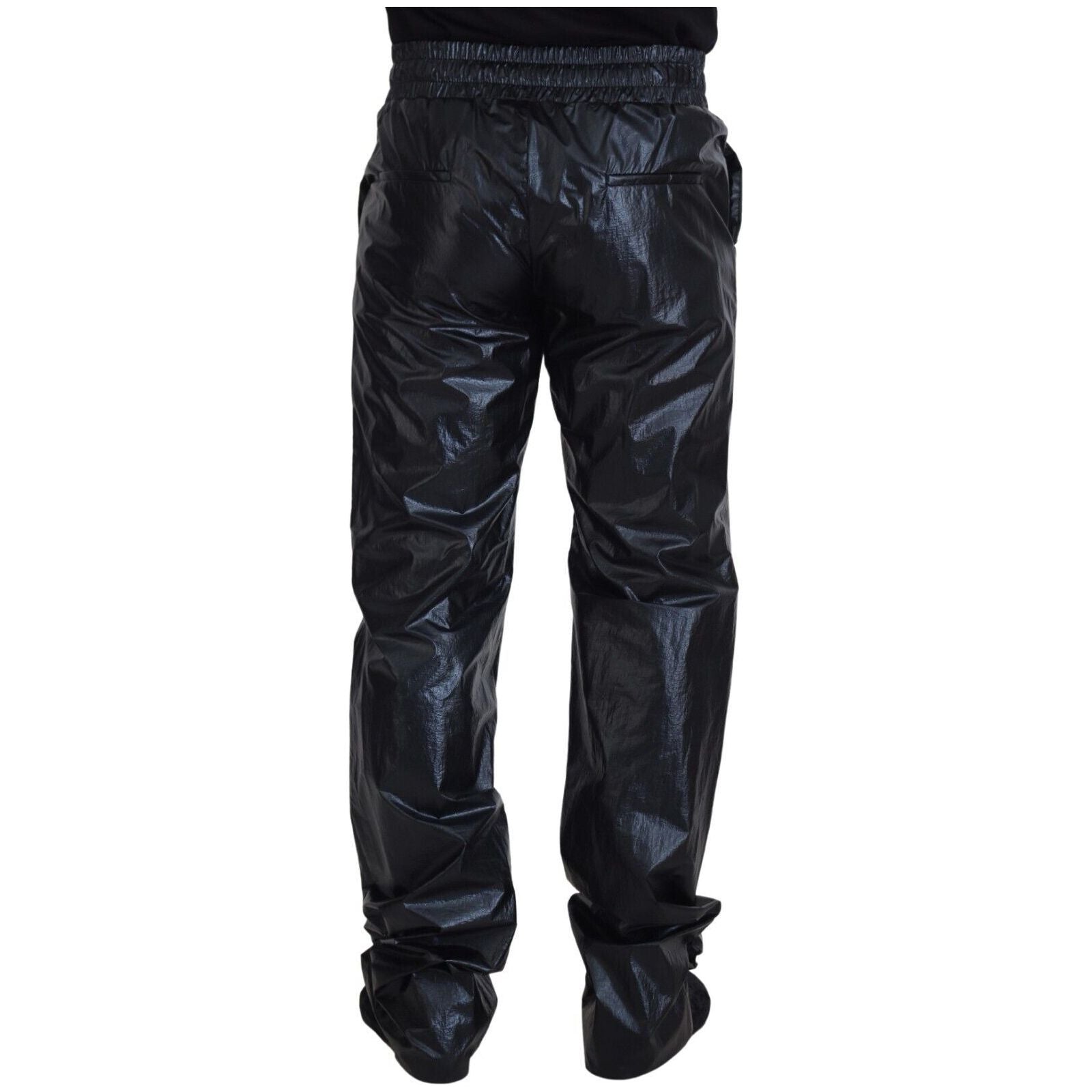 Dolce & Gabbana Black Wool Designer Pants for Timeless Style