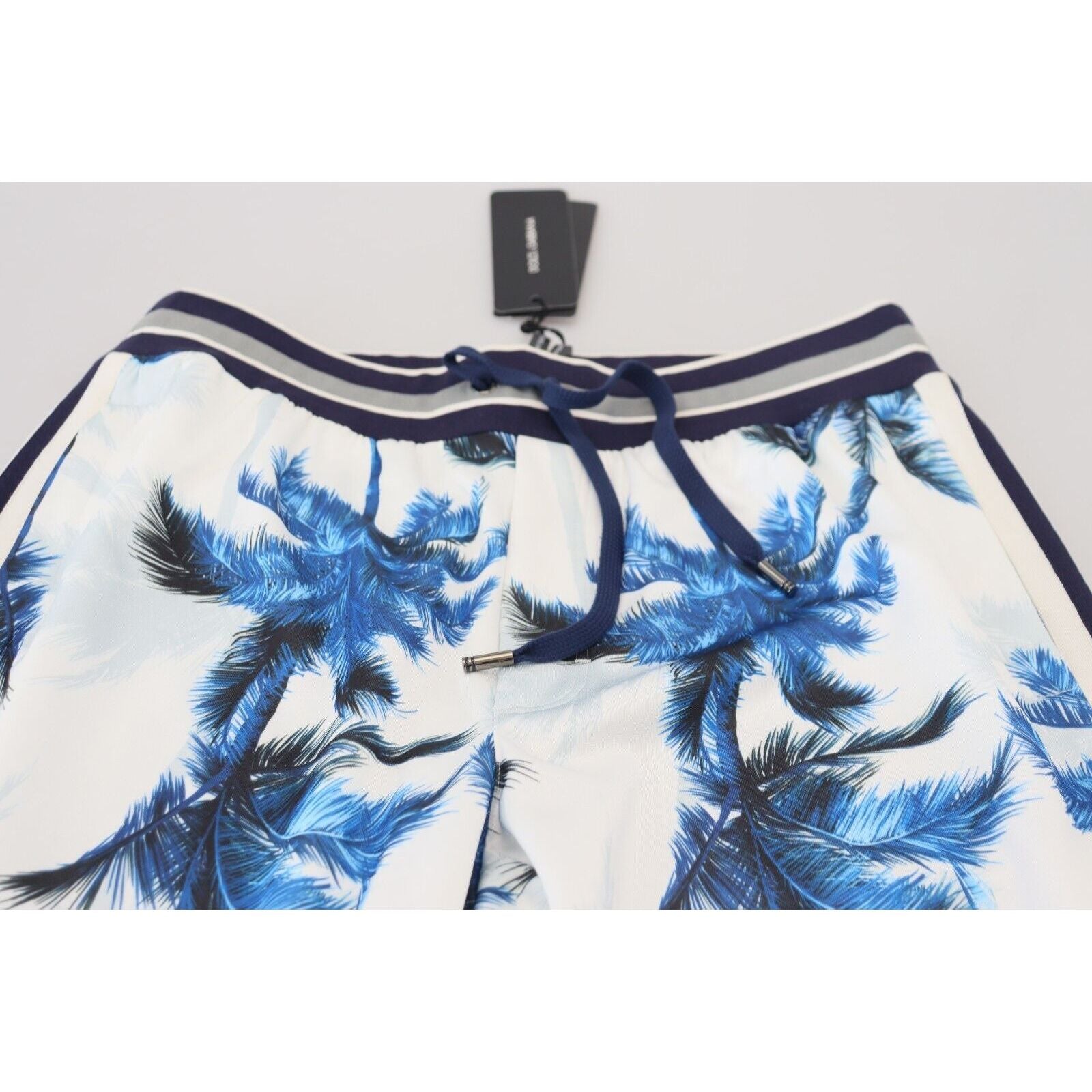 Dolce & Gabbana Chic White Cotton MainLine Trousers Elegance