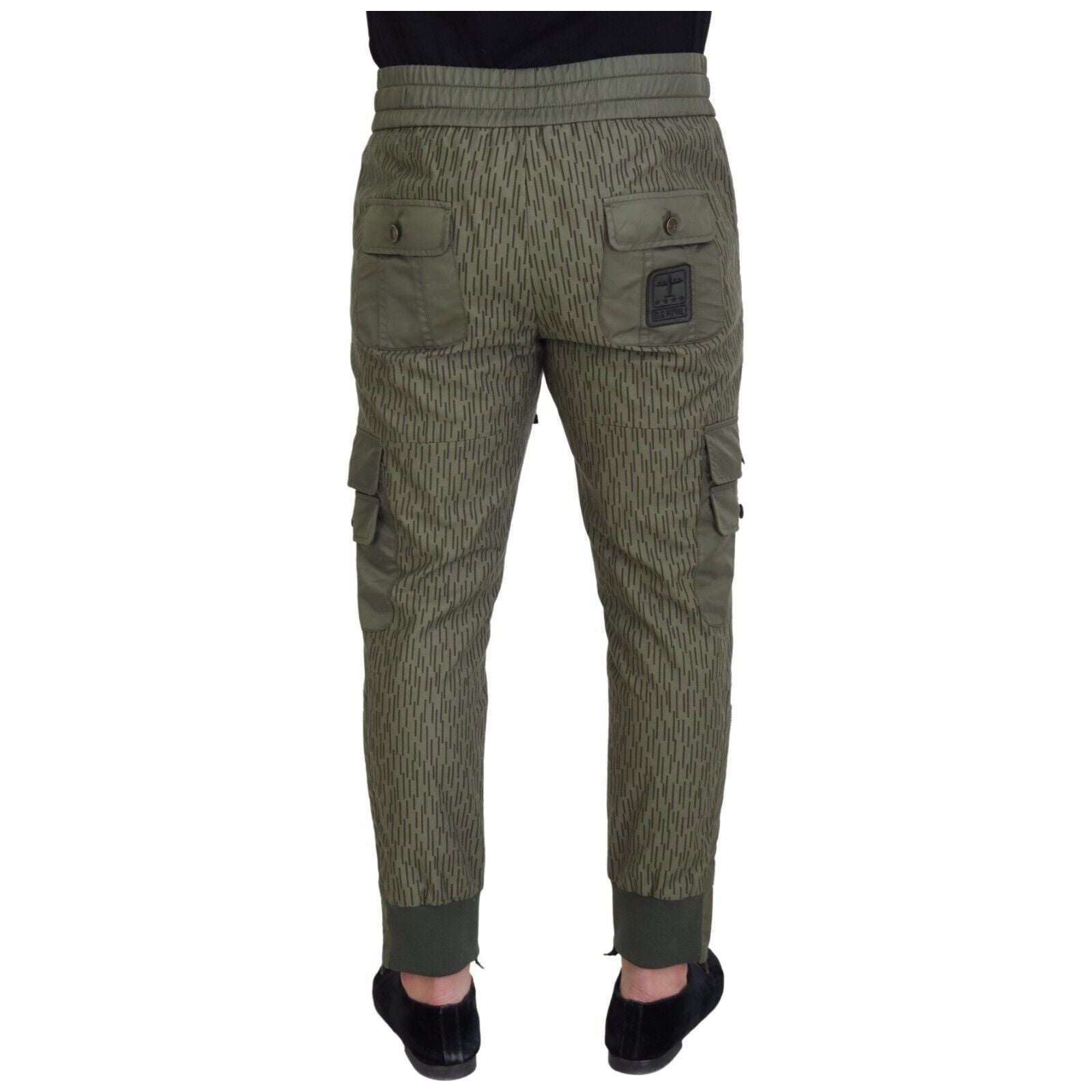 Dolce & Gabbana Elegant Green Cotton Blend Pants Collection
