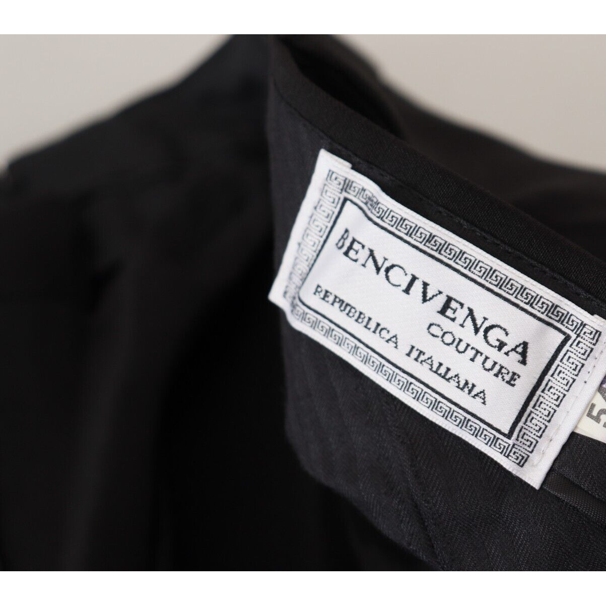 BENCIVENGA Black Wool MainLine Trousers for Timeless Style