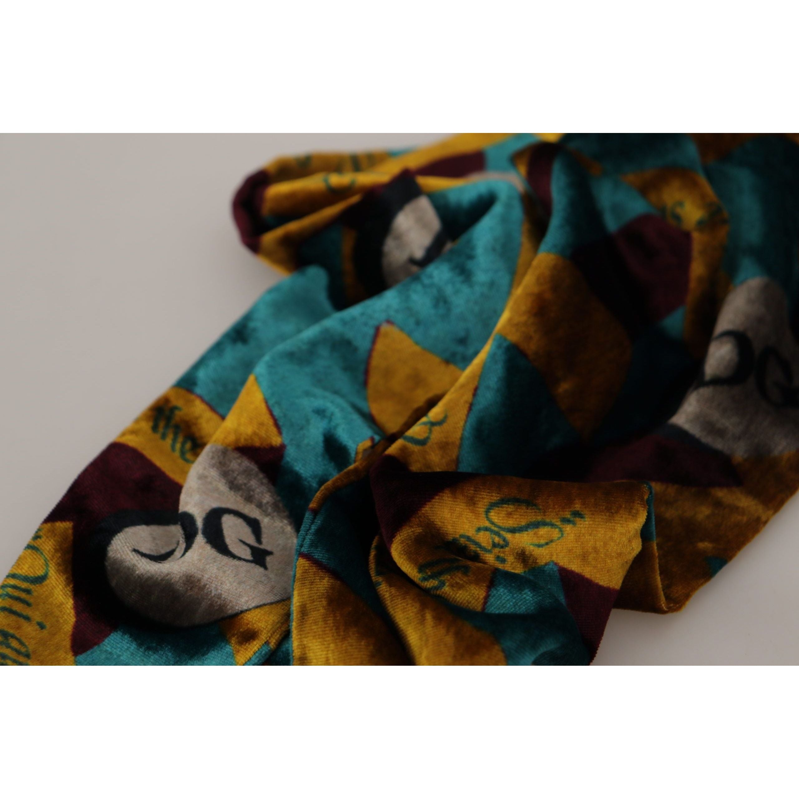 Dolce & Gabbana Multicolor Silk Blend Scarf