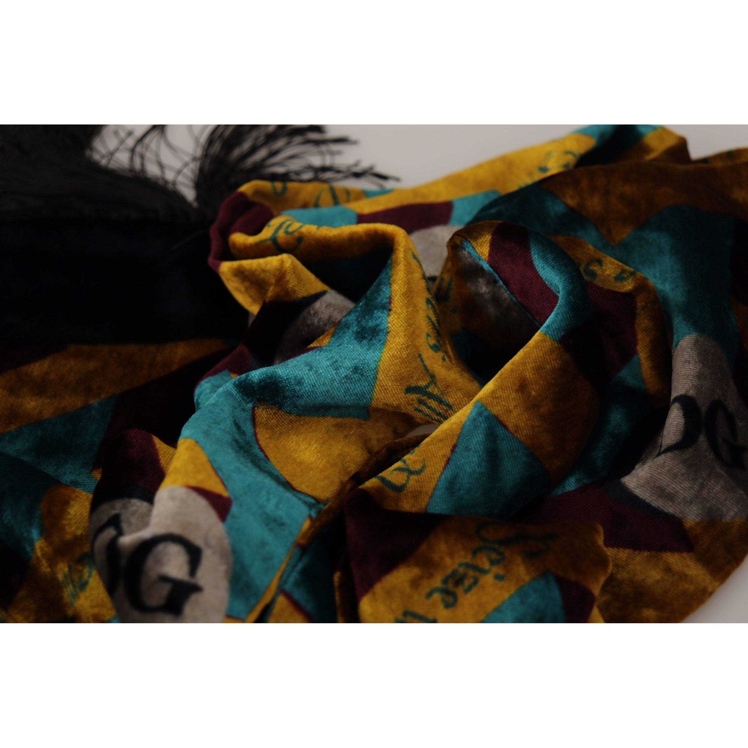 Dolce & Gabbana Multicolor Silk Blend Scarf