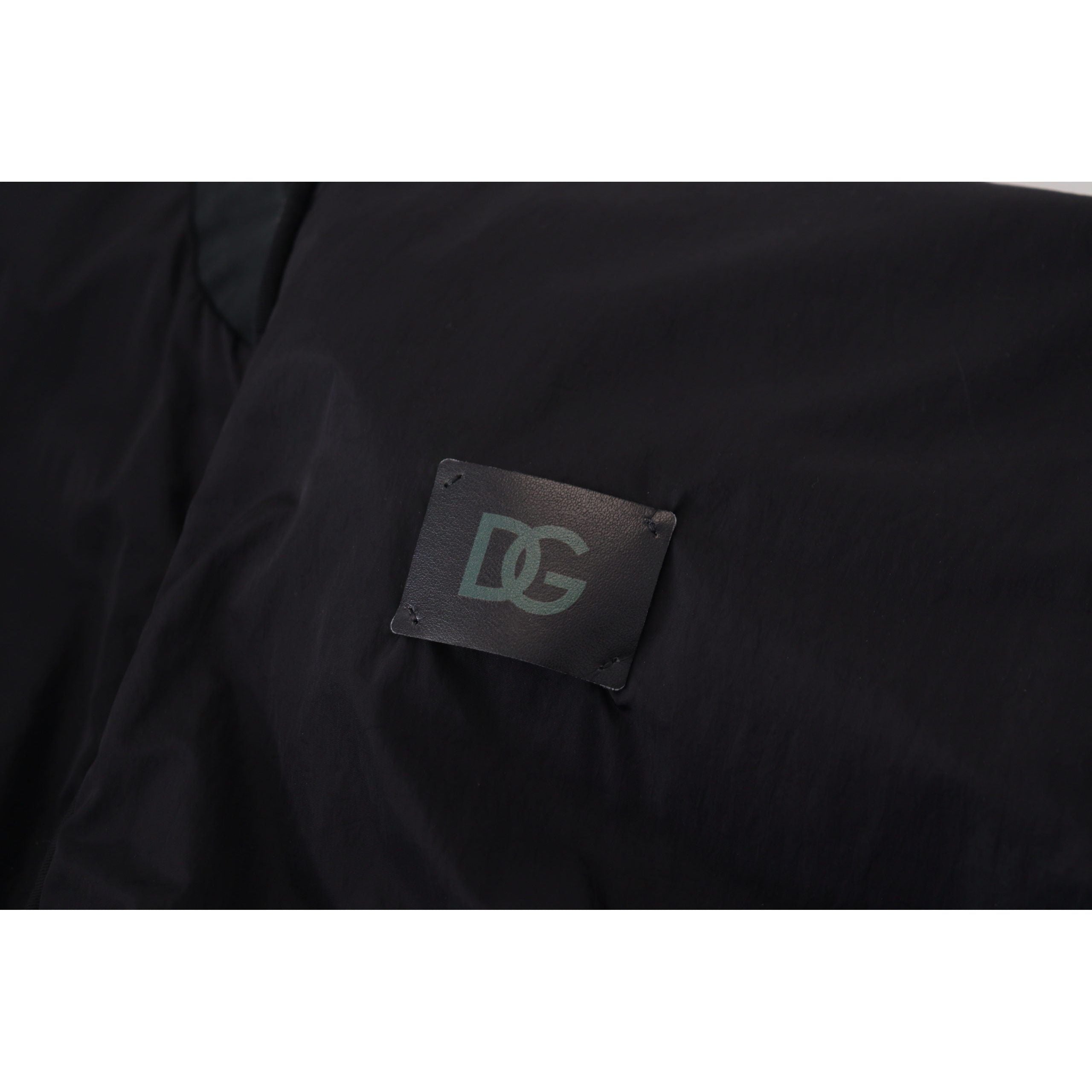 Dolce & Gabbana Black Nylon Bomber Jacket