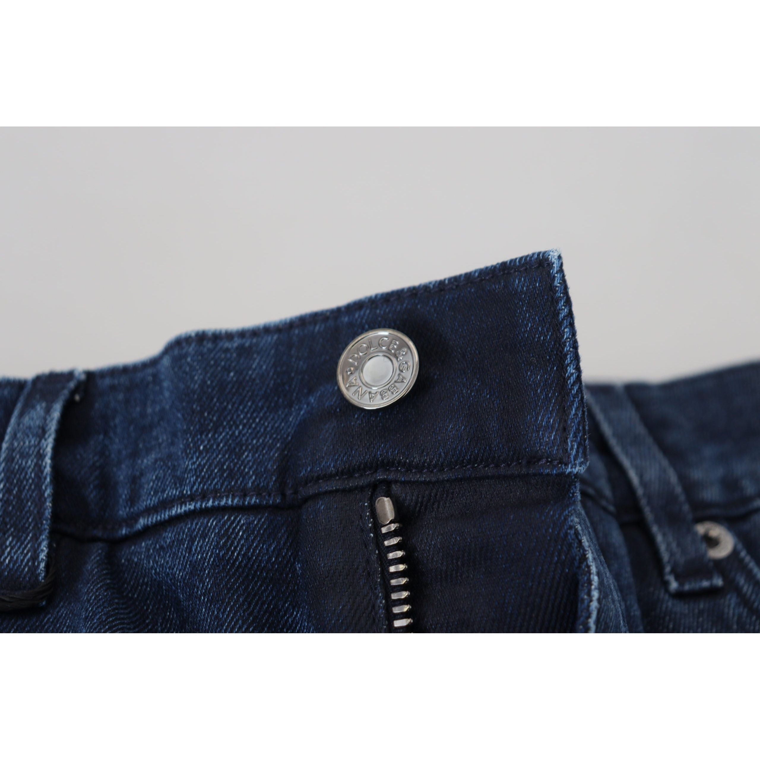 Dolce & Gabbana Blue Cotton Denim Jeans for Elegance