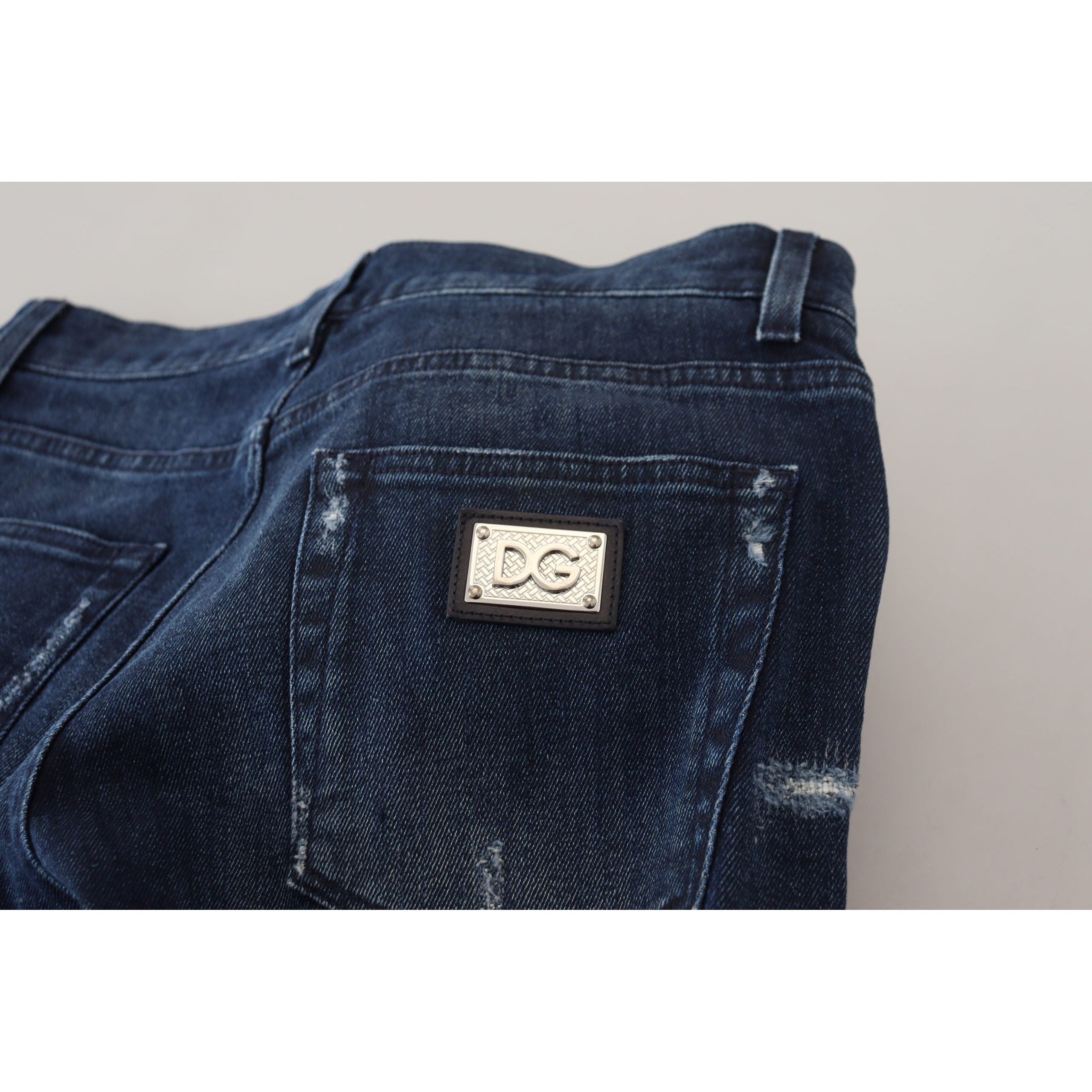 Dolce & Gabbana Blue Cotton Denim Jeans for Elegance