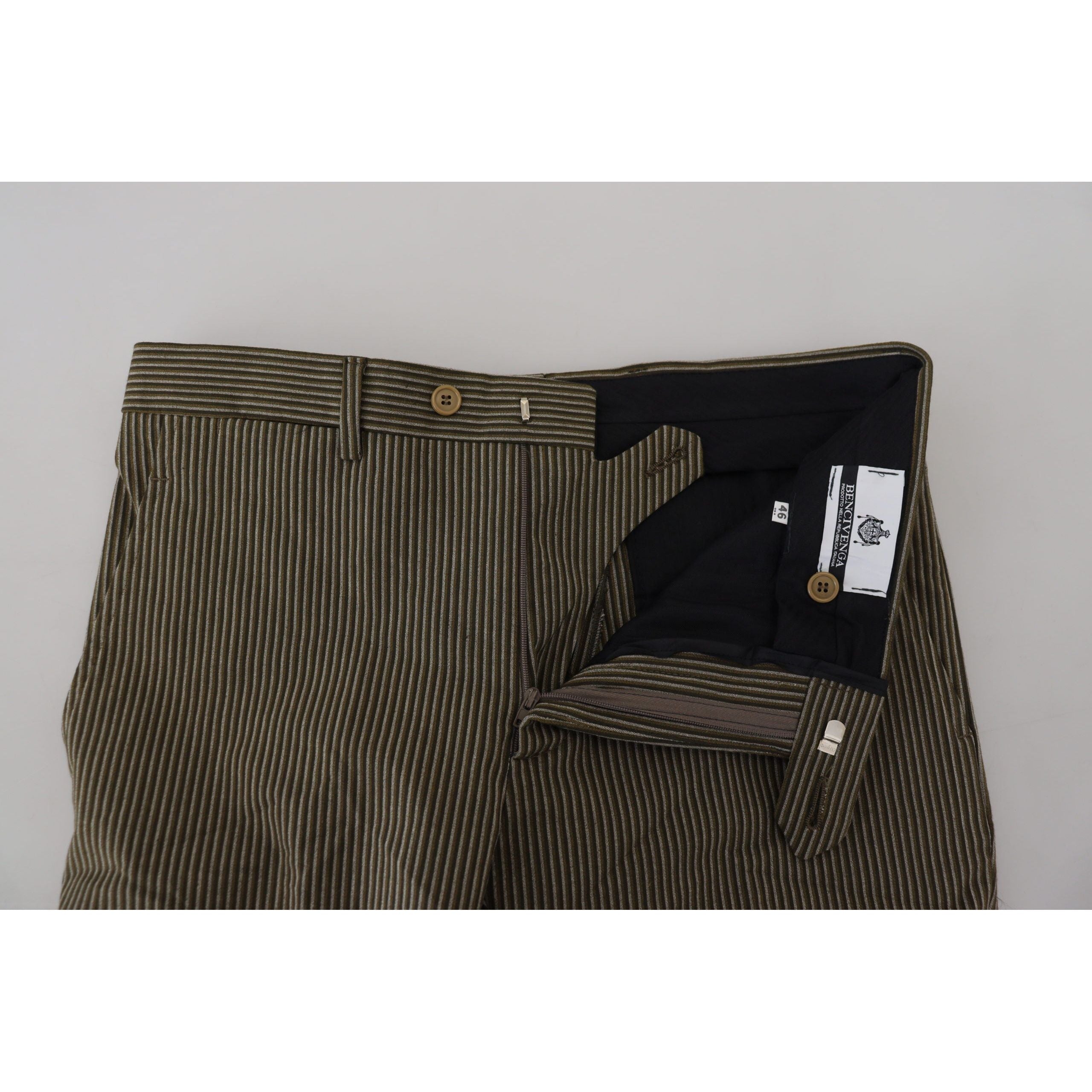 BENCIVENGA Multicolor Pure Cotton Trousers Luxury
