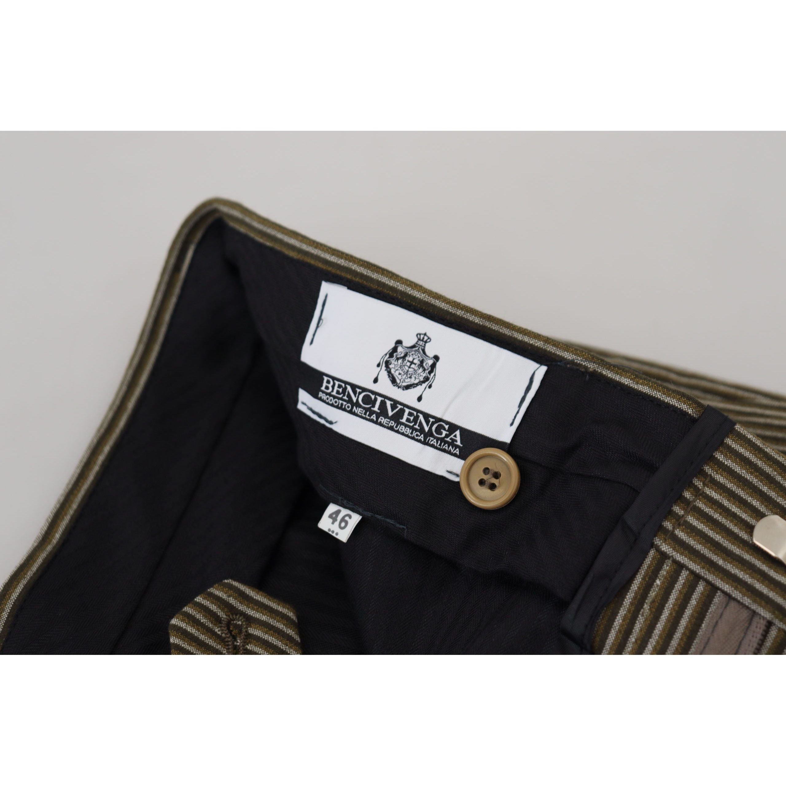 BENCIVENGA Multicolor Pure Cotton Trousers Luxury