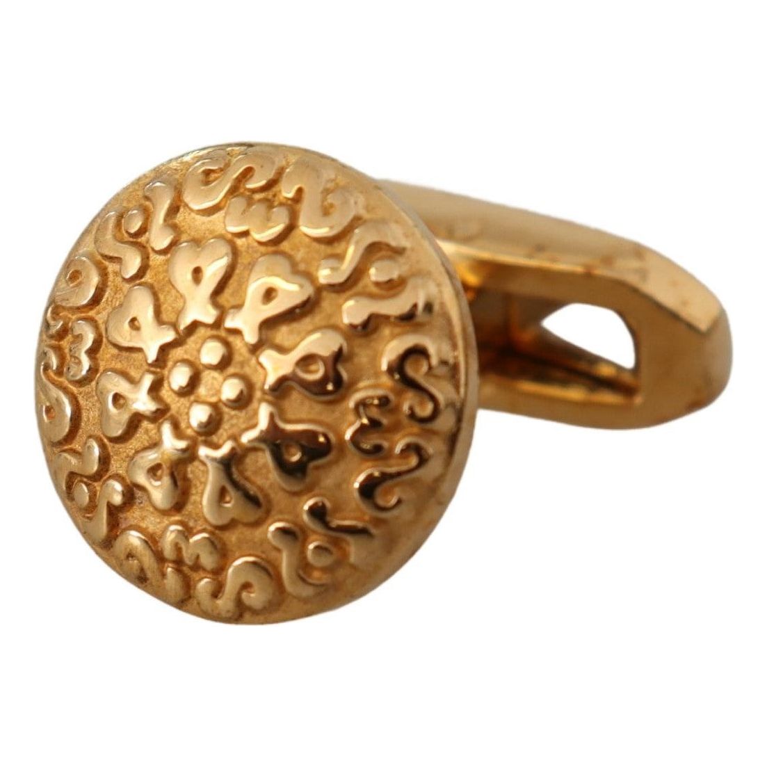 Dolce & Gabbana Gold Plated Brass Elegant Cufflinks