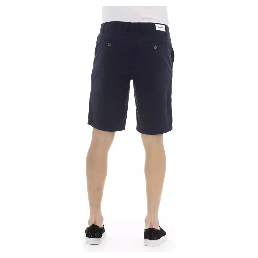 Baldinini Trend Blue Cotton Bermuda Shorts