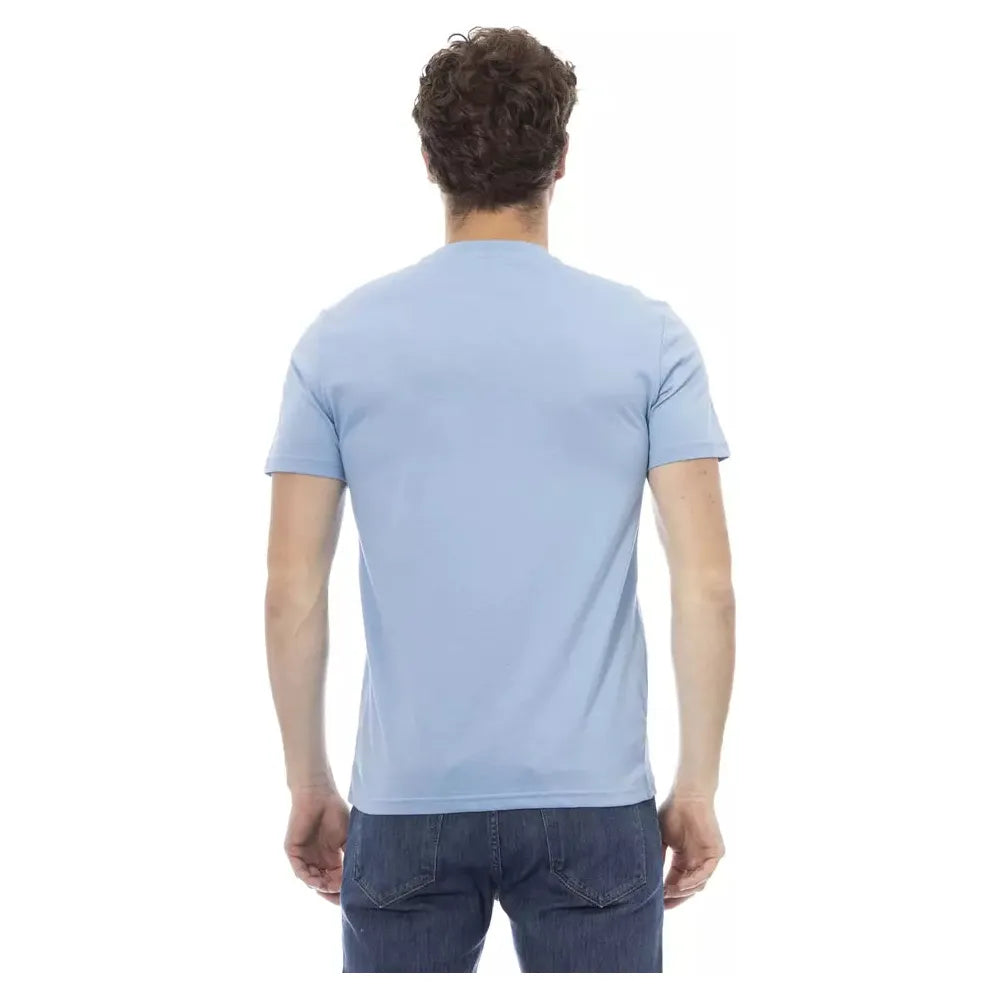 Baldinini Light Blue Cotton T-Shirt for Modern Style