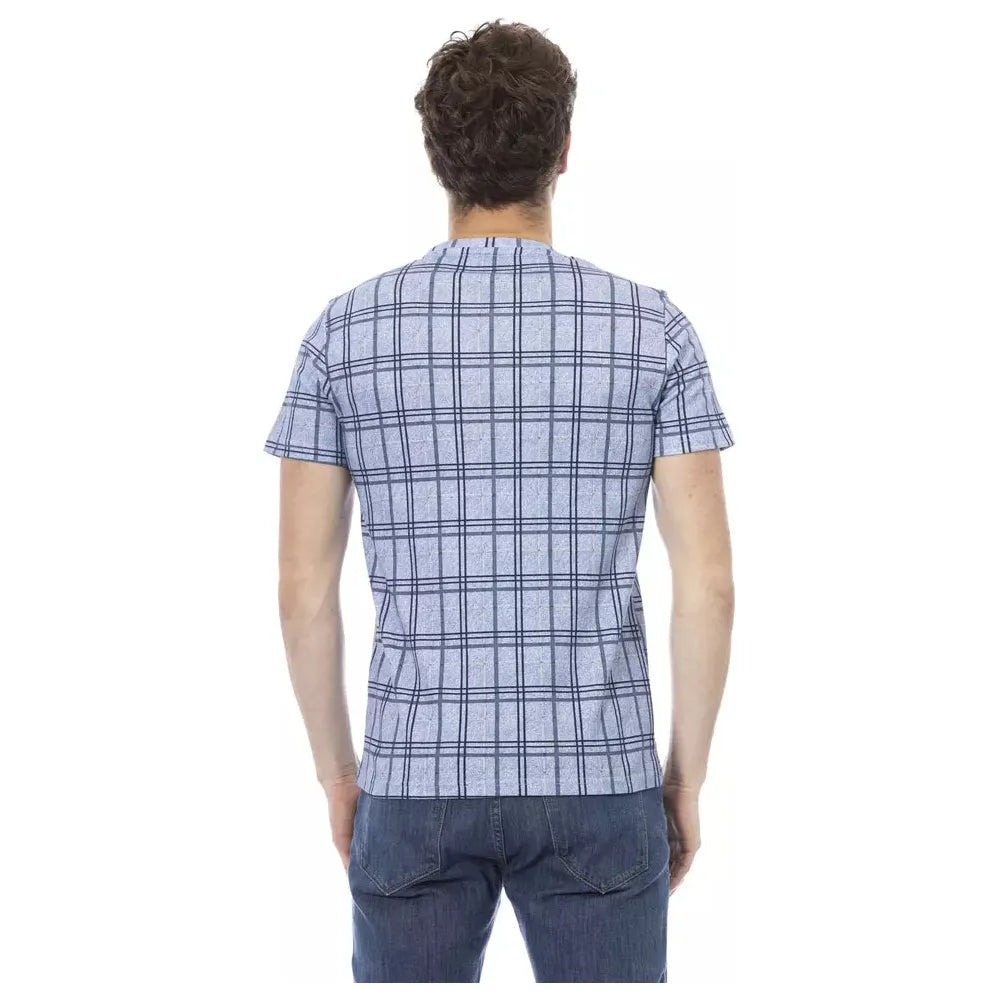 Baldinini Light Blue Cotton T-Shirt for Elevated Style