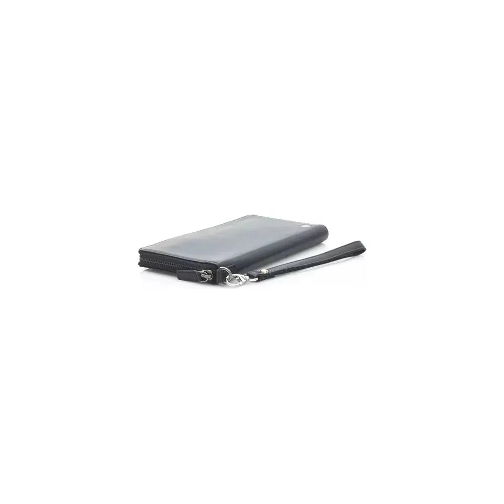 Automobili Lamborghini Black Leather Luxury Wallet