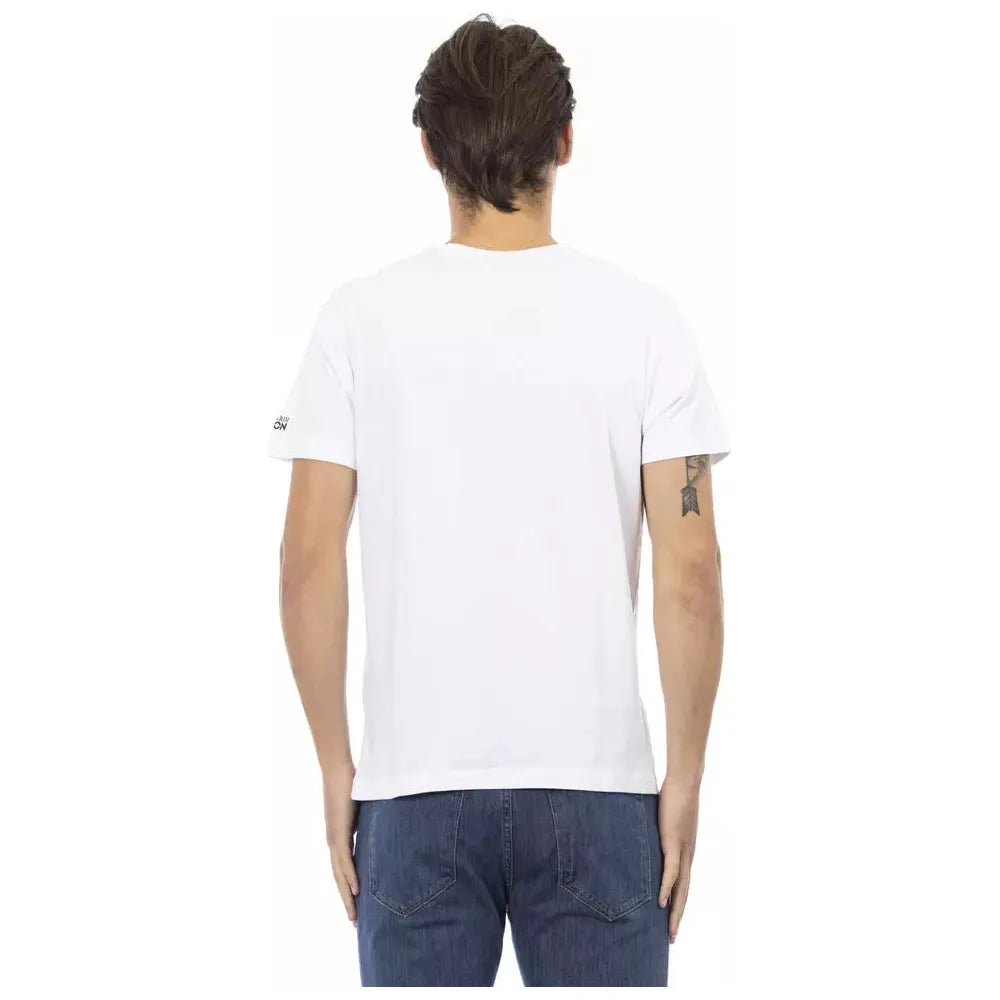Trussardi Action White Cotton T-Shirt for Elevated Style