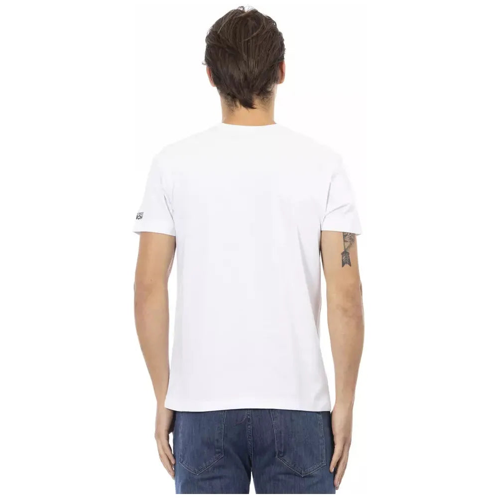 Trussardi White Cotton T-Shirt for Elevated Style