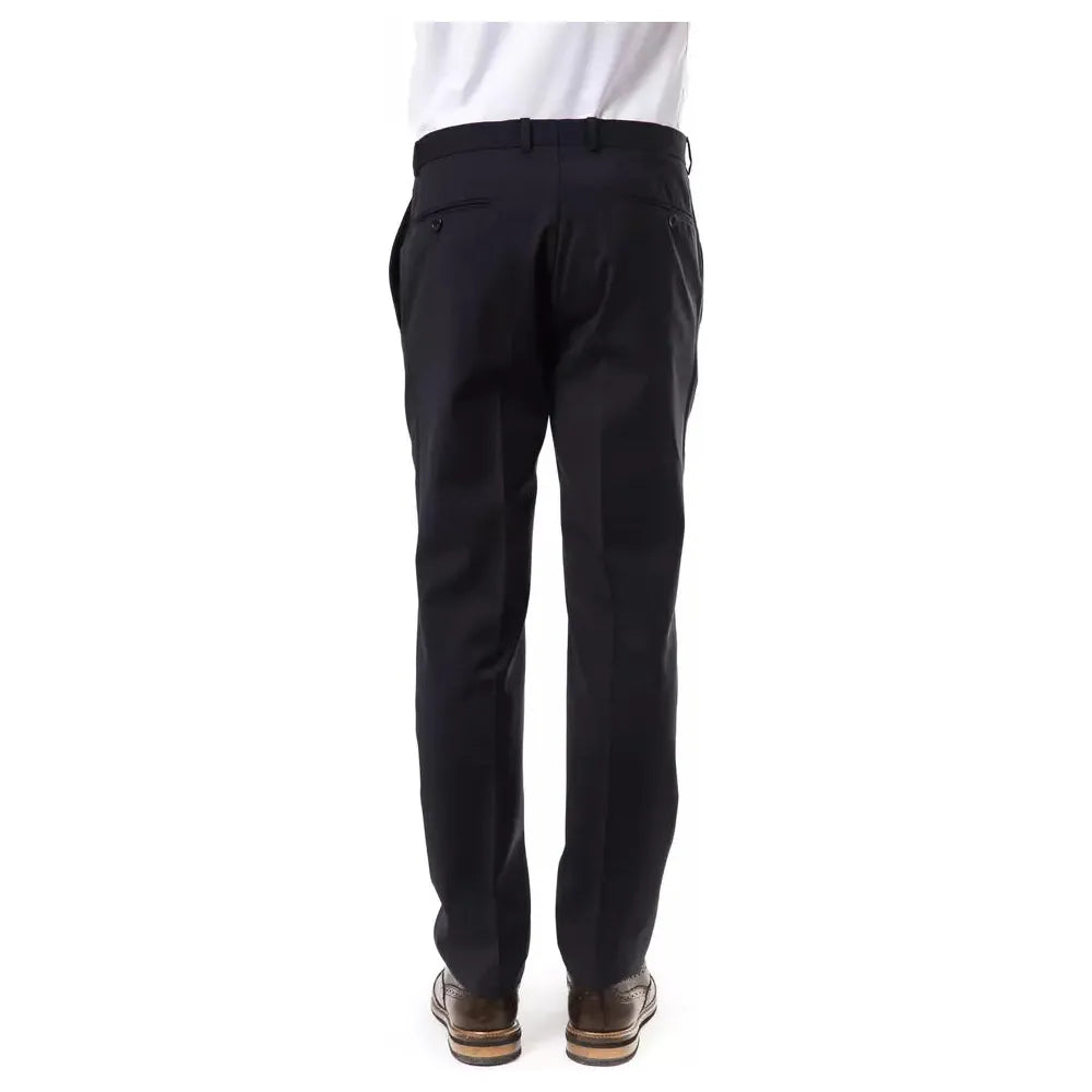 Uominitaliani Gray Wool Pant – Luxurious Sophistication