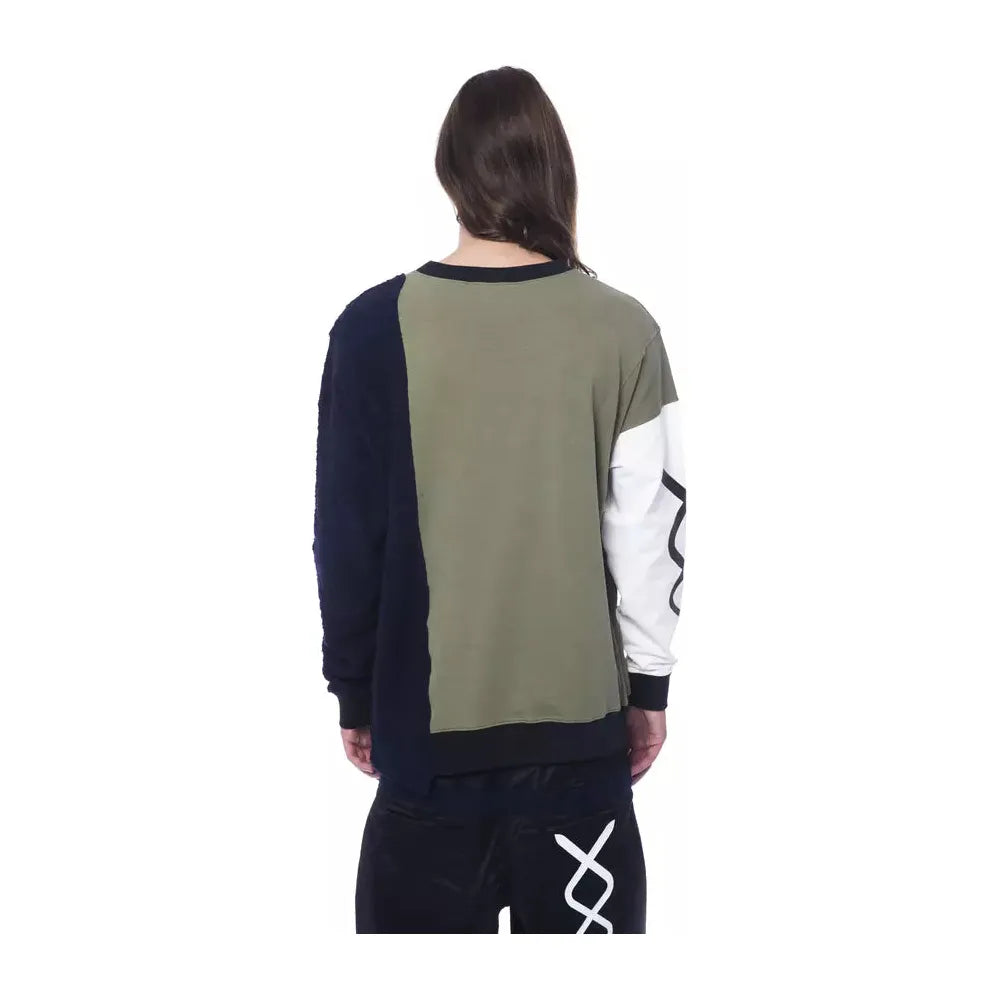 Nicolo Tonetto Army Cotton Sweater for Contemporary Elegance