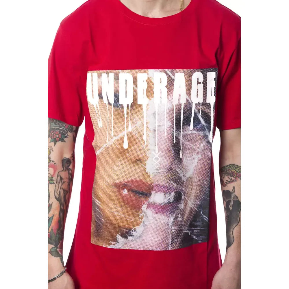 Nicolo Tonetto Red Cotton T-Shirt for Elevated Style