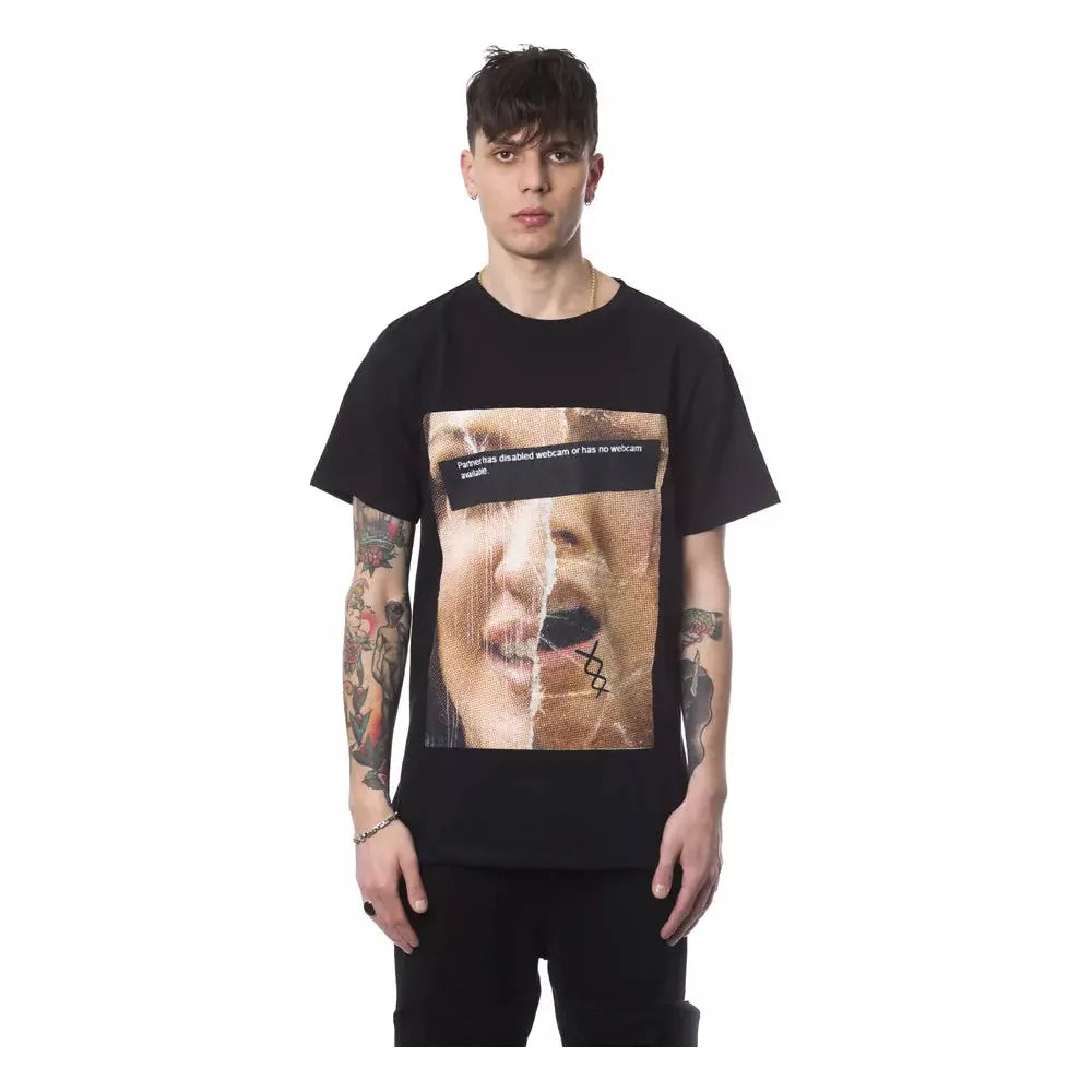 Nicolo Tonetto Black Cotton T-Shirt for Effortless Style