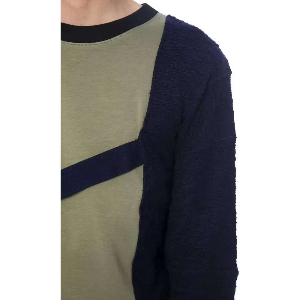 Nicolo Tonetto Army Cotton Sweater for Contemporary Elegance