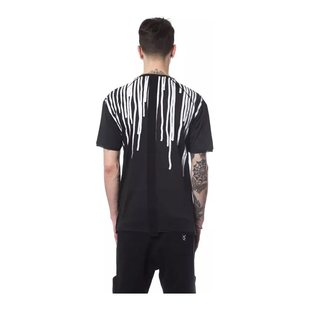 Nicolo Tonetto Black Cotton T-Shirt for Elevated Style
