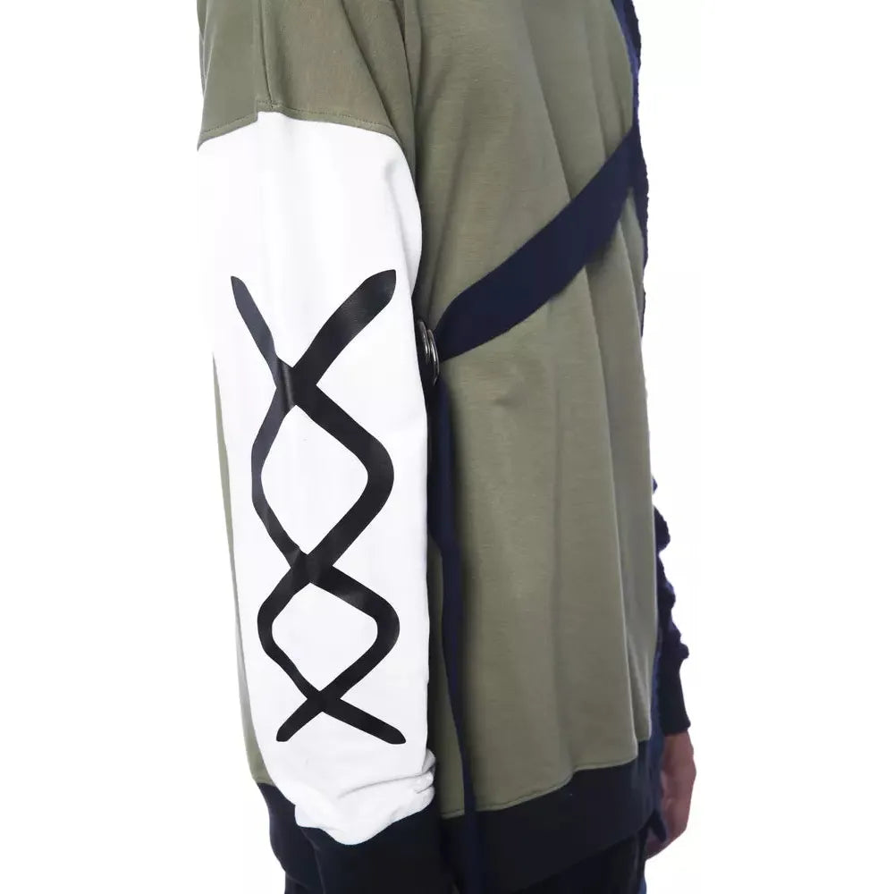 Nicolo Tonetto Army Cotton Sweater for Contemporary Elegance