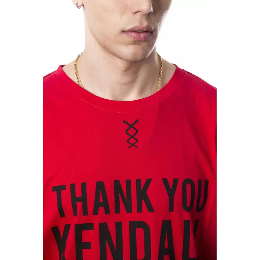 Nicolo Tonetto Red Cotton T-Shirt for Elevated Style