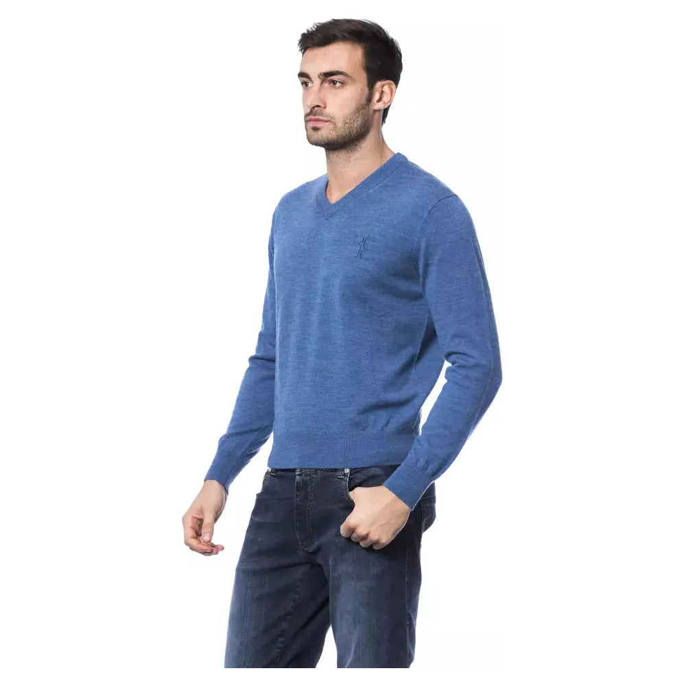 Billionaire Italian Couture Navy Merino Wool Sweater