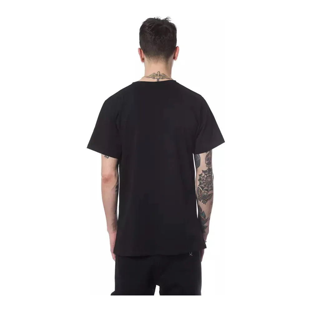 Nicolo Tonetto Black Cotton T-Shirt for Effortless Style