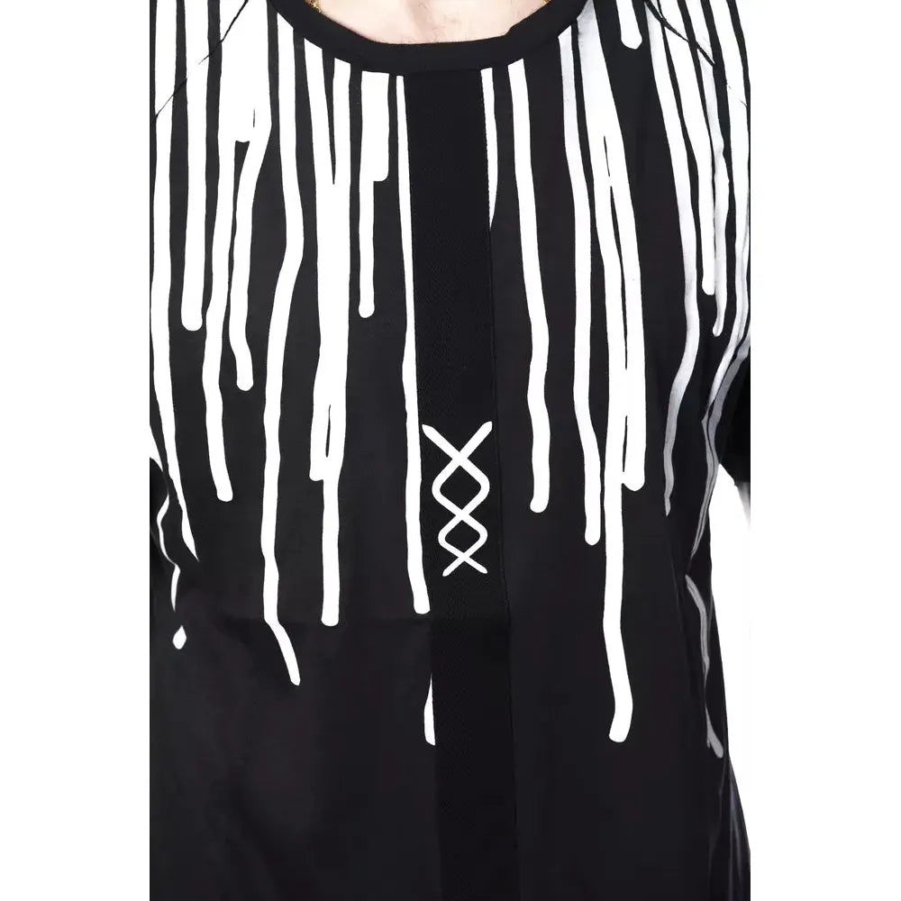 Nicolo Tonetto Black Cotton T-Shirt for Elevated Style