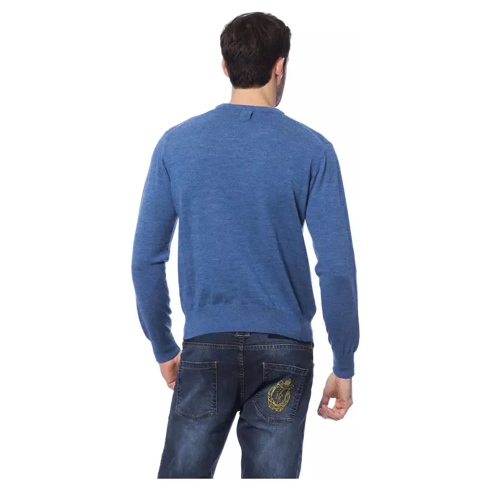 Billionaire Italian Couture Navy Merino Wool Sweater