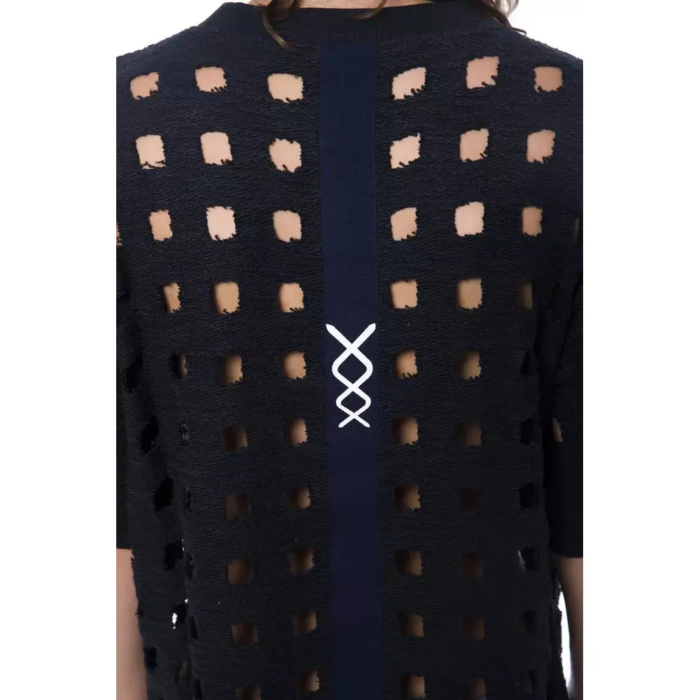 Nicolo Tonetto Black Cotton T-Shirt for Elevated Style
