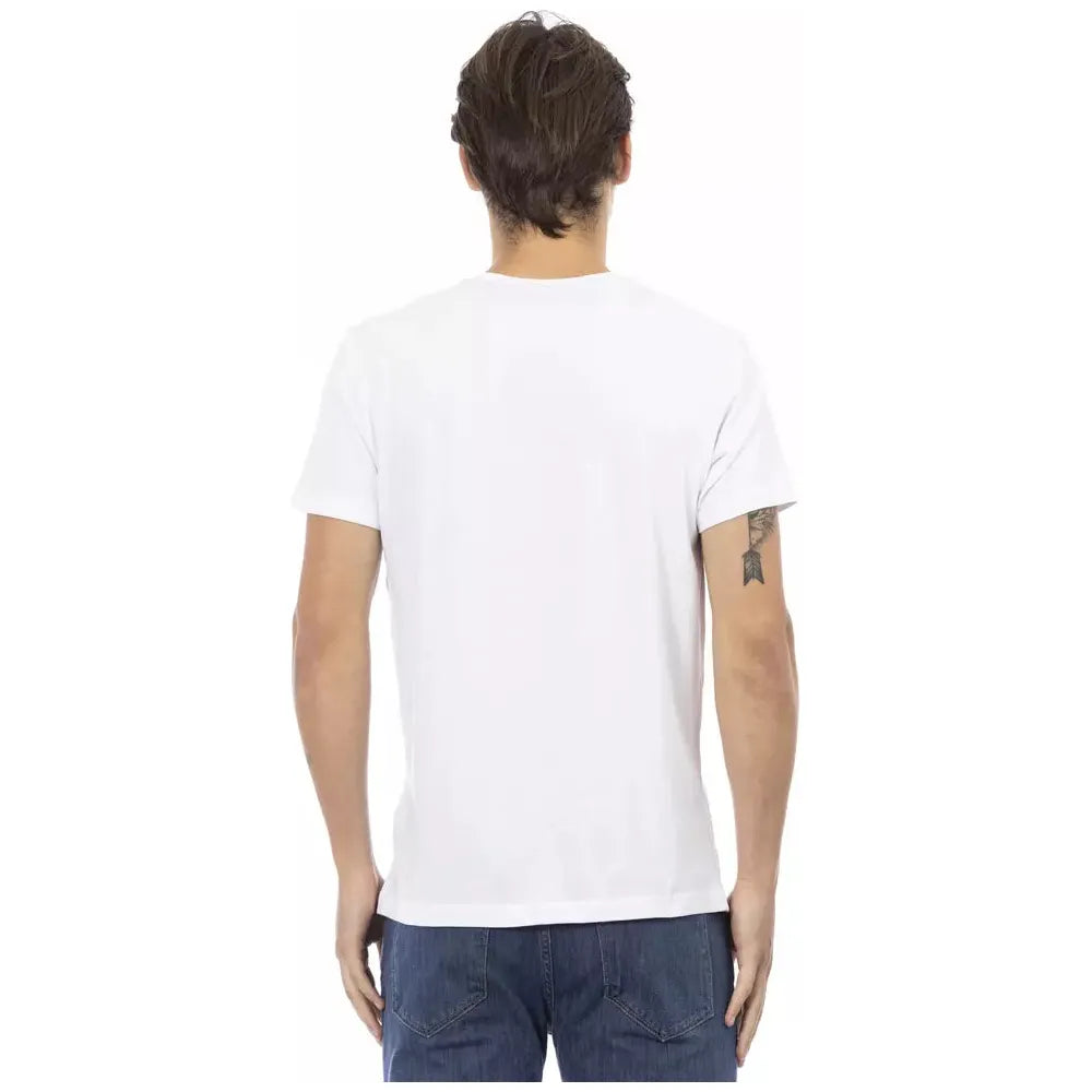 Trussardi Action White Cotton T-Shirt for Elevated Style