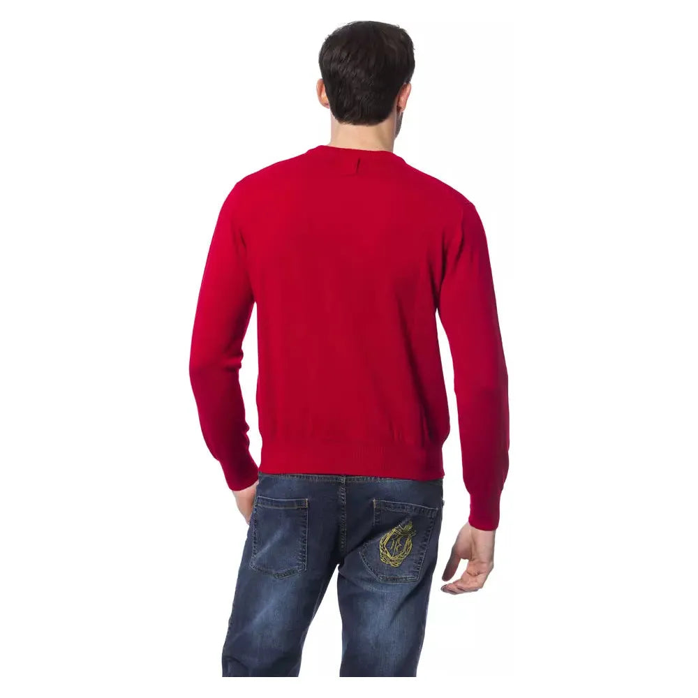 Billionaire Italian Couture Red Merino Wool Sweater