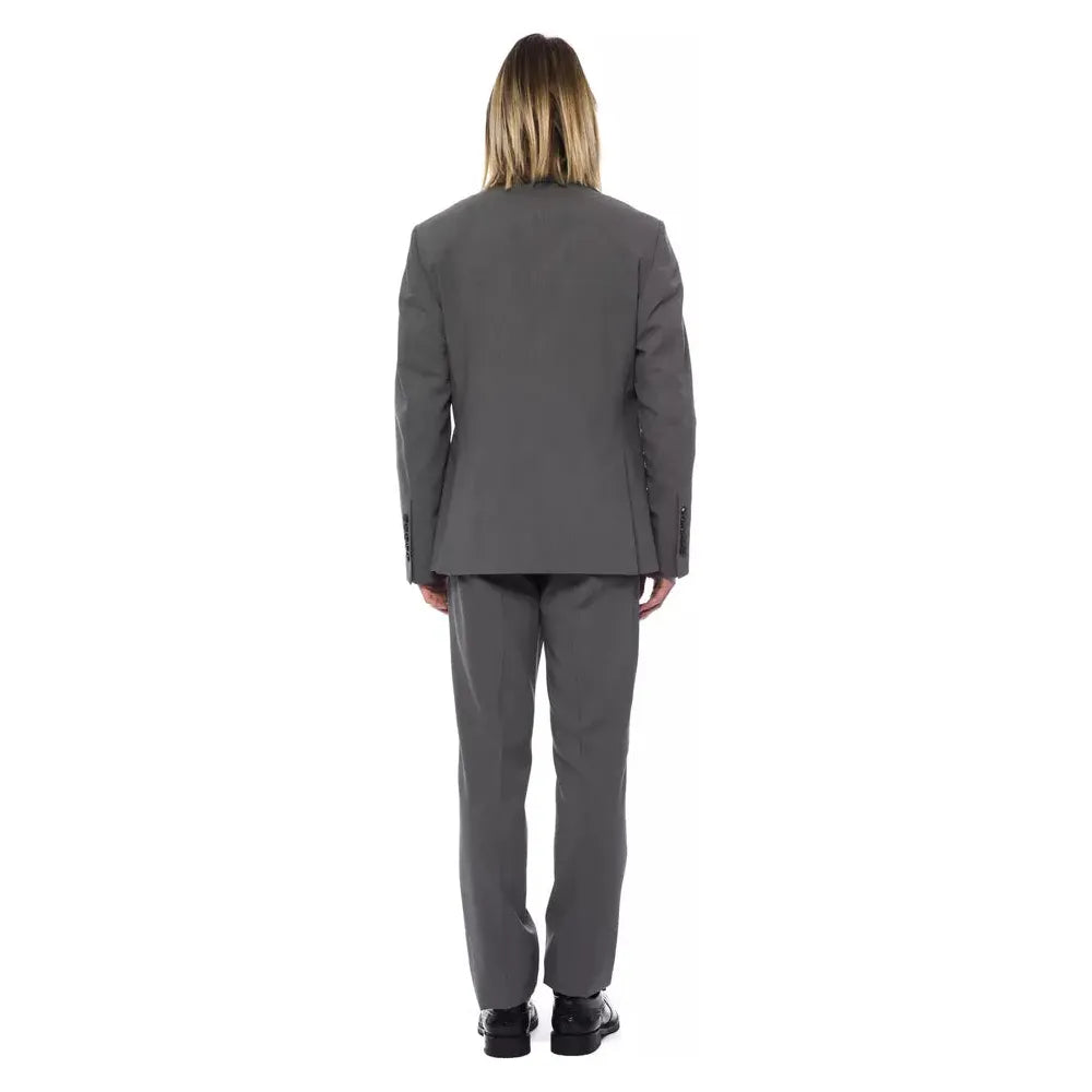 Billionaire Gray Wool Suit for Distinction