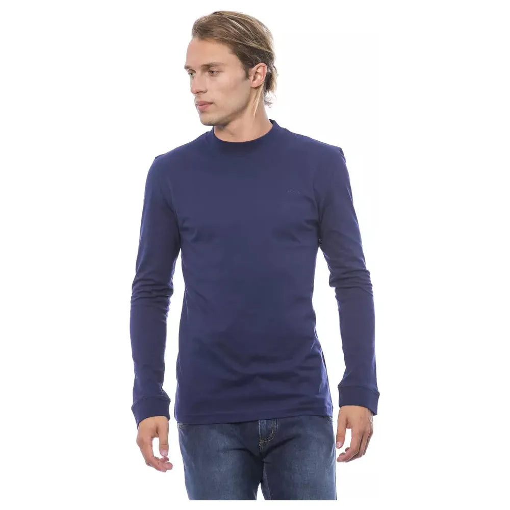 Verri Blue Cotton Sweater – Effortless Elegance Redefined