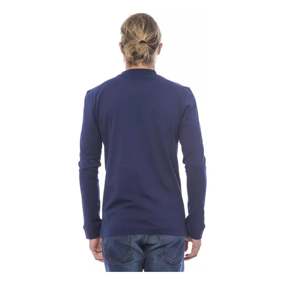 Verri Blue Cotton Sweater – Effortless Elegance Redefined
