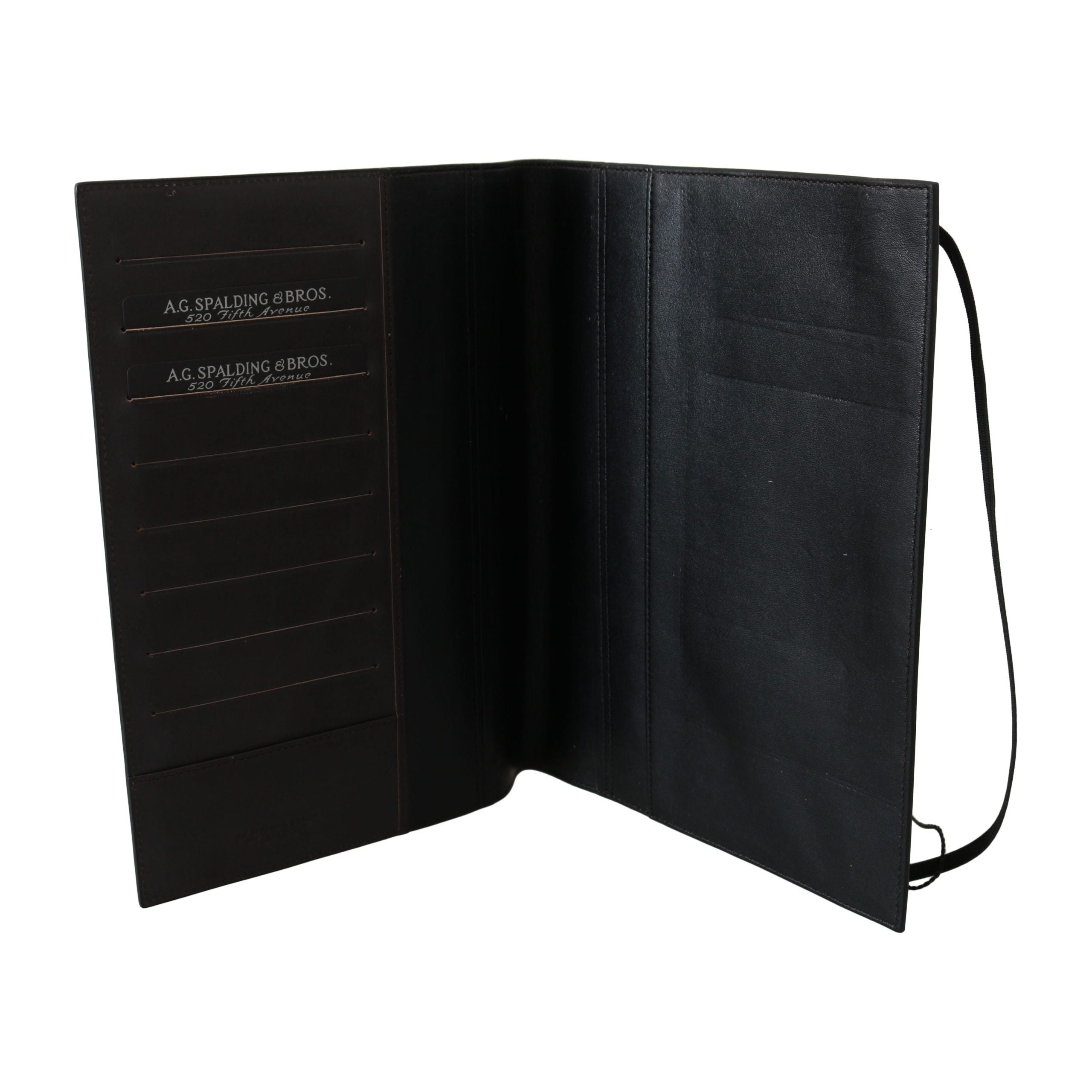 A.G. Spalding & Bros Black Leather Passport Wallet