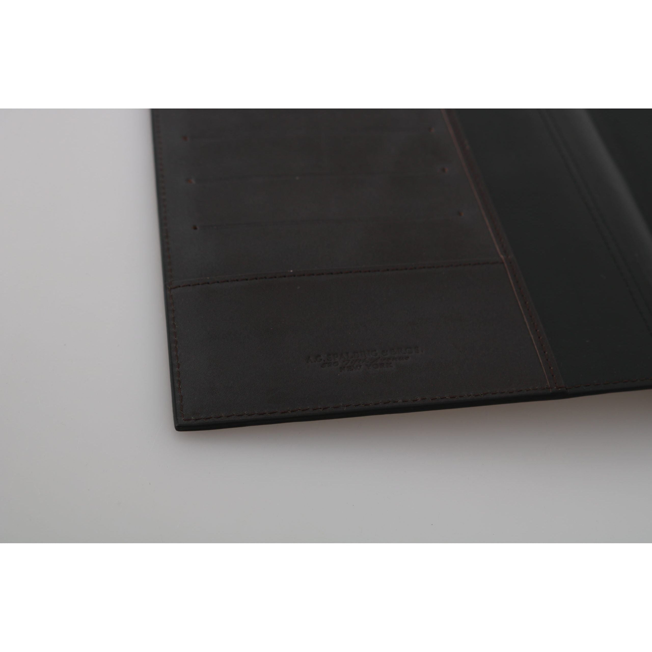 A.G. Spalding & Bros Black Leather Passport Wallet