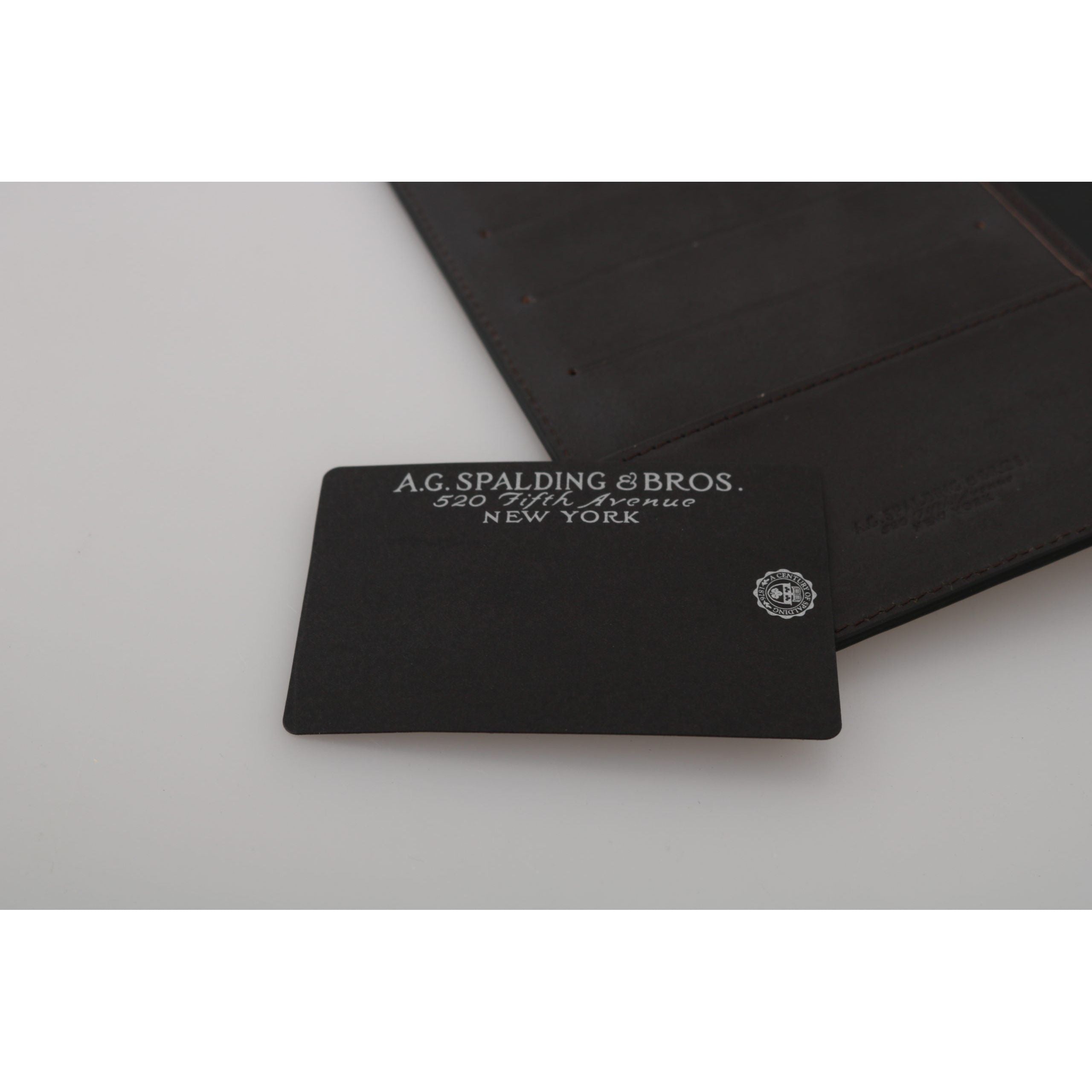 A.G. Spalding & Bros Black Leather Passport Wallet