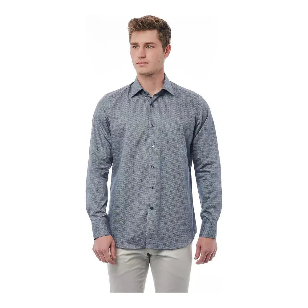 Bagutta Black Cotton Shirt – Timeless Italian Elegance