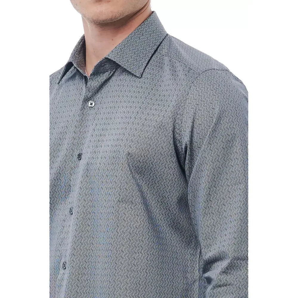 Bagutta Black Cotton Shirt – Timeless Italian Elegance