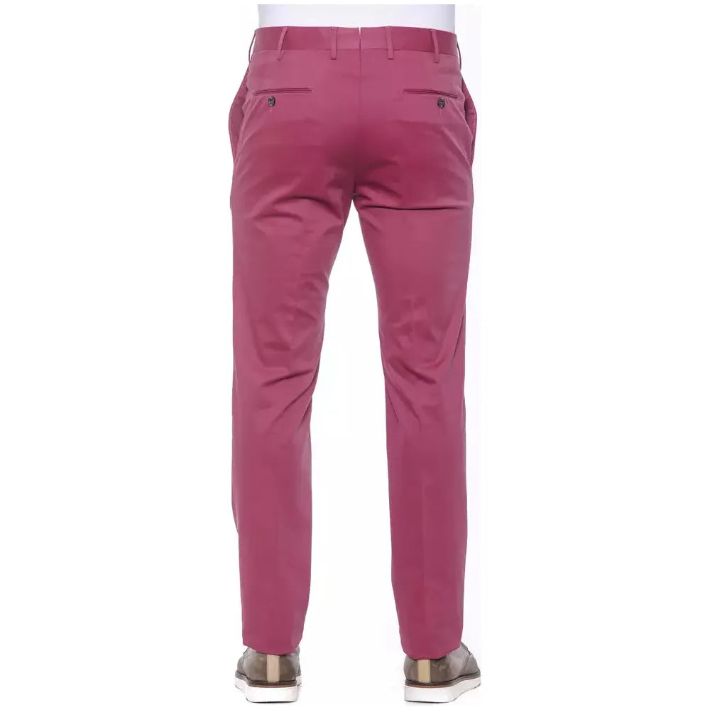 PT Torino Fuchsia Cotton Trouser for Elevated Style