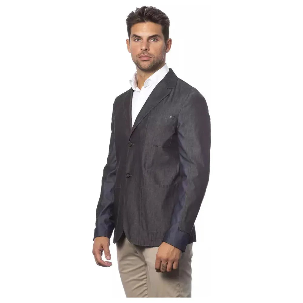 Verri Gray Cotton Blazer - Contemporary Elegance Redefined