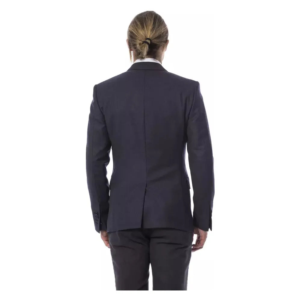 Verri Blue Wool Single-Breasted Blazer
