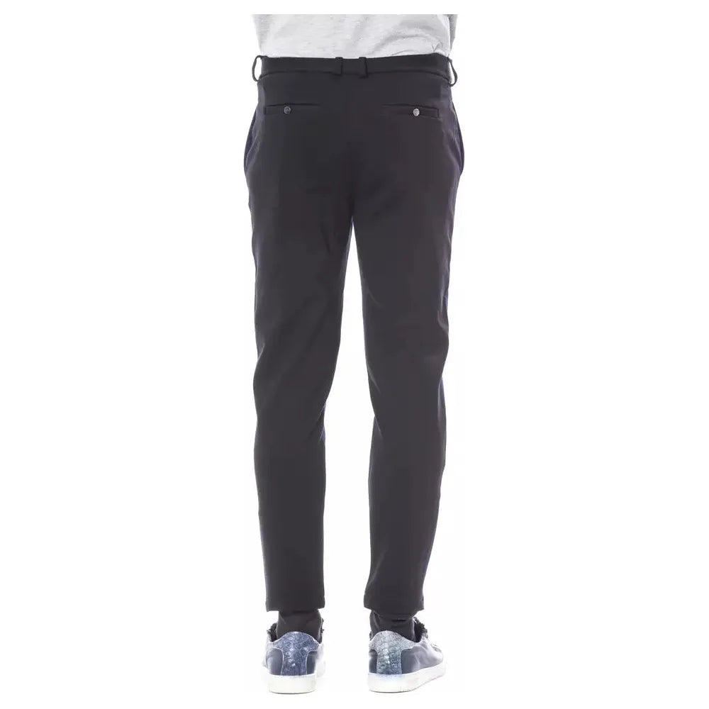 Verri Blue Viscose Pant for Sophisticated Style