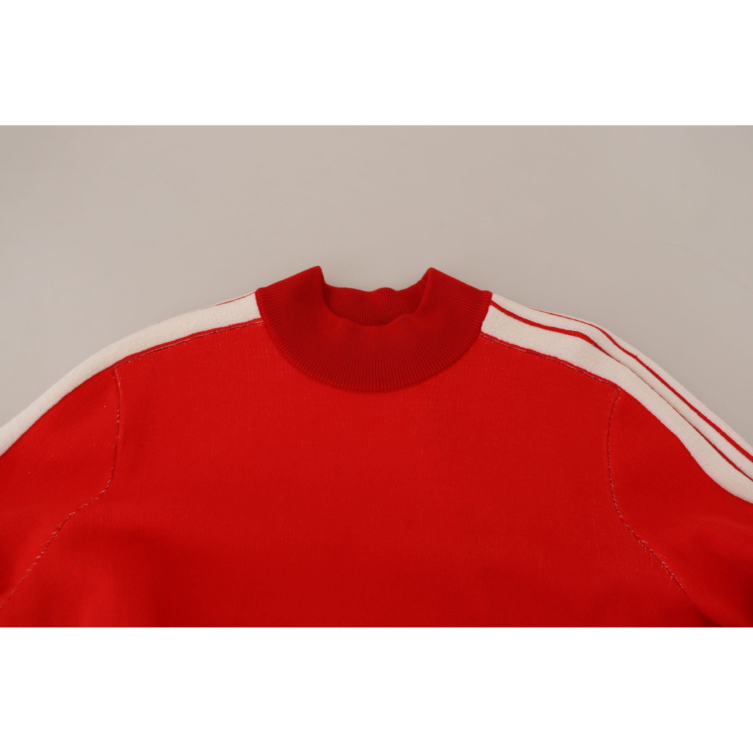 GCDS Red Wool Pullover Sweater - Timeless Italian Luxury